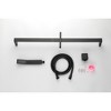 ChicFurnit Showerheads Rainfall Shower Head with Handheld Spray Combo Extention Arm High Pressure Showerheads for Bathroom, Black, 30"*7"*4.8" - 3 of 4