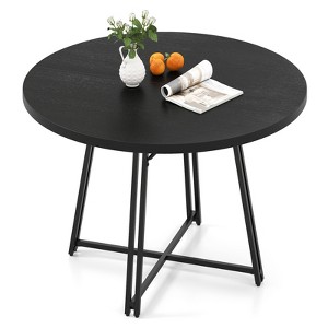 Tangkula 47 Inch Dining Table w/8 Metal Supporting Legs & Cross Base for Dining Room - 1 of 4