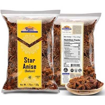 Eco-Friendly Whole Star Anise Pods 1.75oz - Aromatic Spice for Culinary Delights