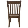 CAVINAS Traditional Wooden Dining Chairs with Slatted Back and Padded Seat, Set of 2, Kitchen Side Chairs - 3 of 4