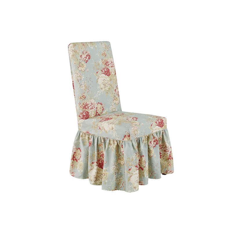 Ballad Bouquet Long Chair Slipcover Rob&#39;s Egg - Waverly Home, 1 of 5