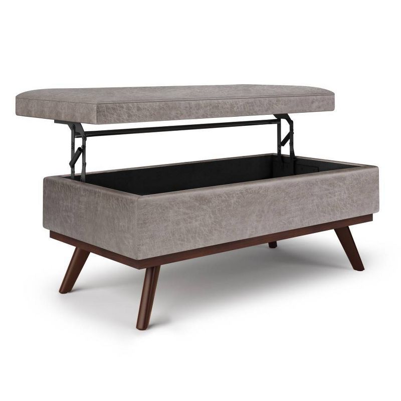 Large Ethan Lift Top Coffee Table Storage Ottoman - WyndenHall, 2 of 11