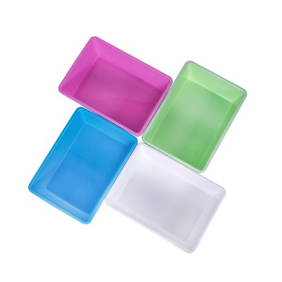 UNiPLAY Multicolor Stackable Plastic Storage Bins for Kids
