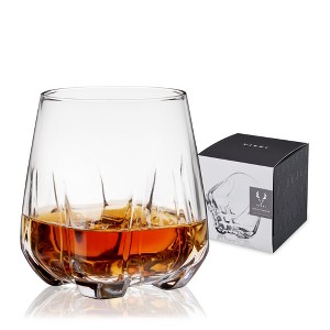 Viski Apollo Whiskey Tumbler - Crystal Bourbon Glasses - Whiskey Gifts for Men - Rocks Glass 11.5oz. Set of 1 - 1 of 4
