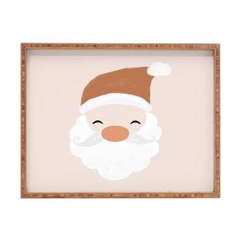 Orara Studio Santa Claus Painting Rectangular Tray -Deny Designs