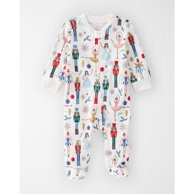 Image of Little Planet by Carter's Organic Baby Christmas Sleep N' Play - Green/Red Newborn