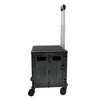 Jiallo Foldable Utility Crate with 360° Spinner Wheels & Telescopic Handle (Black Color) - 2 of 4