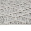 LunaLulinlk Gray+Cream Indoor Area Rug Pebble Geo Pattern Rug 84''X60'' - 3 of 4