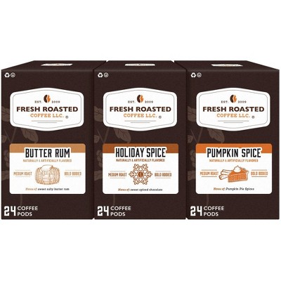 Fresh Roasted Coffee - Winter Warmers Flavored Coffee Variety Pack - 72CT Single Serve Pods