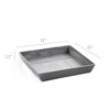 Ecopots Square Plastic Modern In/Outdoor Planter Flower Pot Saucer - 3 of 3