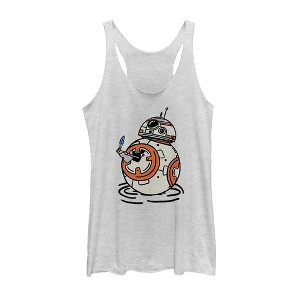 Women's Star Wars: The Rise of Skywalker BB-8 Lighter Racerback Tank Top - 1 of 3