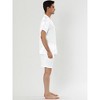 Lars Amadeus Men's Satin Pajama Set Summer Short Sleeve Night Wear Sleepwears Sleep Lounge Sets - 3 of 4