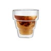 JoyJolt Pila Double Walled Espresso Glasses - Set of 4 Stackable Espresso  Glass Cups - 3 oz