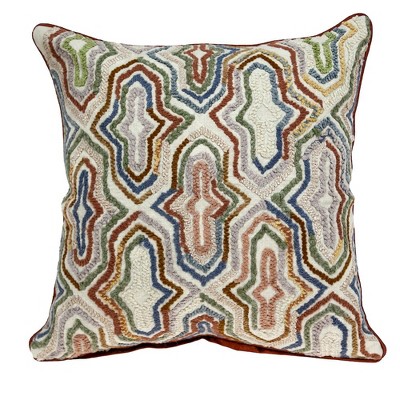 Parkland Collection,Chava Transitional Multicolor Pillow Cover With Poly Insert