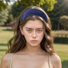 Unique Bargains Women's Horizontal Stripes Wide Fabric Headband 1 Pc - 2 of 4