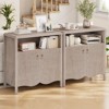 MaseiKar Console Table, Storage Cabinet with Adjustable Shelf, Engineered Wood Buffet Sideboard, Oriental Element Design, for Hallway, Entryway - 2 of 4