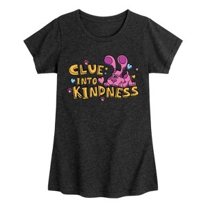 Girls' - Blue's Clues & You! - Clue into Kindness Fitted Short Sleeve Graphic T-Shirt - 1 of 3