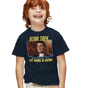 Boys' St Original The Squire Of Gothos T-Shirt Navy Small - 1 of 4