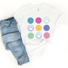 Simply Sage Market S.W.Smiley Stacked Smiley Faces Short Sleeve Tee - 3 of 4