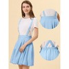 Allegra K Women's Elastic Waist Suspender A-Line Bubble Skirt - 2 of 4