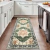 Washable Soft Rug Vintage Distressed Rug Low Pile Thin Rug Non Slip Non Shedding Accent Throw Rug for Dining Room Bedroom - 3 of 4
