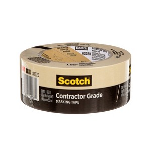 Scotch Contractor Grade Masking Tape, 1.88 in x 60.1 yd (48mm x 55m), 1 Roll - 1 of 1