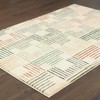 Oriental Weavers Pasargad Home Carson Collection Fabric Ivory/Multi Stripe Pattern- Living Room, Bedroom, Home Office Area Rug, 6' 7" X 9' 2" - 4 of 4