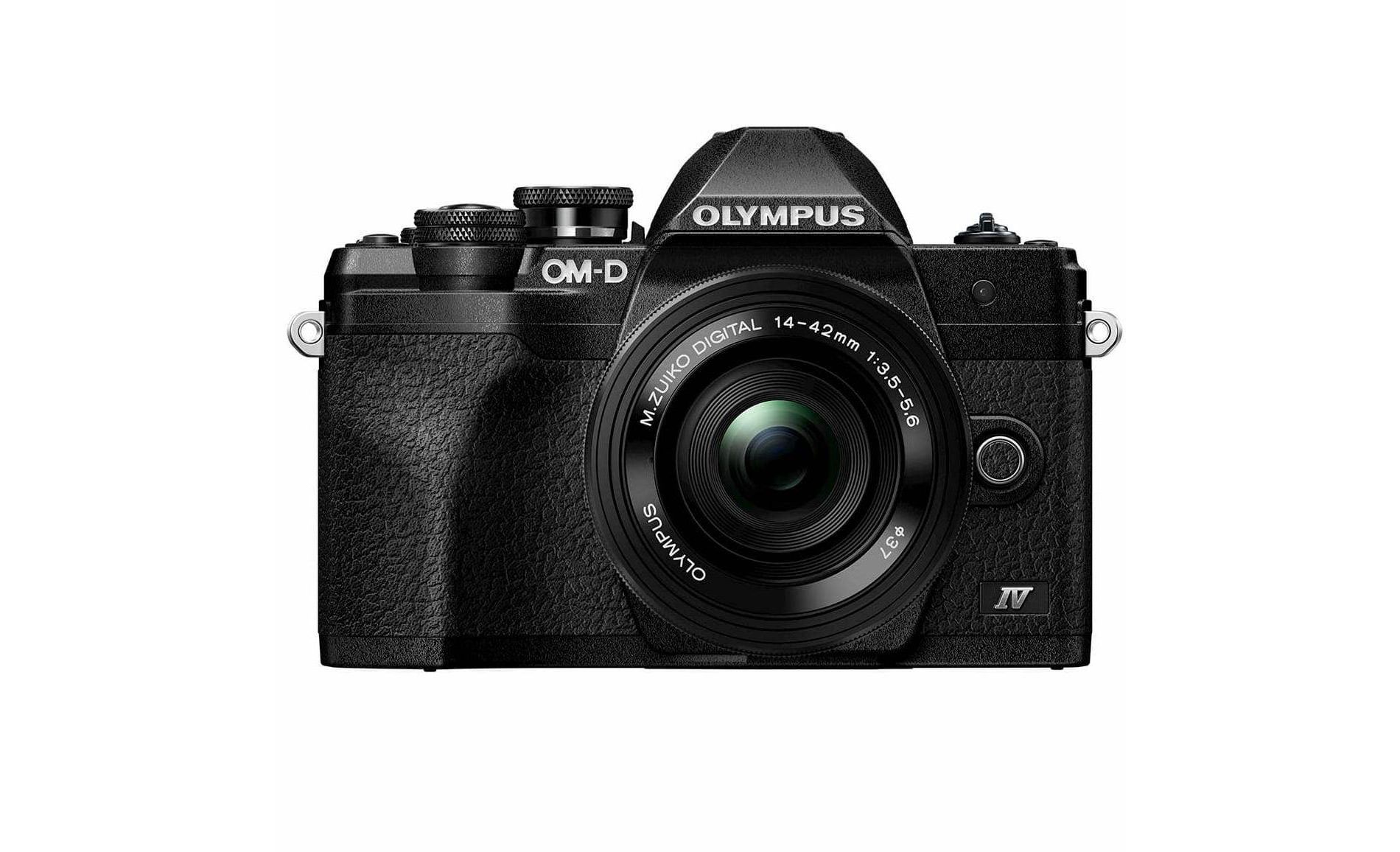 OM SYSTEM OM-D E-M10 Mark IV Black Mirrorless Camera with 14-42mm EZ Lens Kit