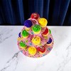 Slickblue Cupcake Tower Stand – Blue or Pink Cardboard, 3-Tier Party Dessert Display for Birthdays - 3 of 3