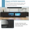 Sapphtopaz TV Stand for TVs Media Console with Drawers Storage Cabinet with Glass Doors and Shelf, TV Stands for Living Room - 3 of 4