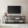 70" Black Bronze TV Stand with Metal Shelves - Henn&Hart - 4 of 4