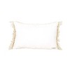 Geometric Floral Outdoor Pillow Mustard Polyester With Polyester Fill by Foreside Home & Garden - 4 of 4