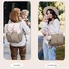 Itopfox Large Capacity Diaper Bag Backpack with Insulated Pockets, Changing Pad, Pacifier Case, and Anti-Theft Laptop Compartment for Women and Men - 3 of 4