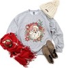 Simply Sage Market Women's Graphic Sweatshirt Floral Santa - 3 of 4