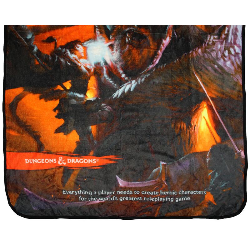Dungeons And Dragons D&D Player's Handbook Fifth Edition Plush Throw Blanket Multicoloured, 4 of 5