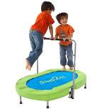 HearthSong Jump2It Indoor Trampoline with Height Adjustable Handle, Holds Up to 180 lbs
