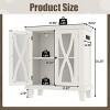 Farmhouse Fish Tank Stand with Power Outlets & Adjustable Shelves, 27.55" Aquarium Cabinet for 10-20 Gallon Tanks-3irtyhousy - 4 of 4