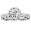 Pompeii3 1 3/4Ct Halo Diamond Engagement Ring in White or Yellow Gold Lab Created - 4 of 4