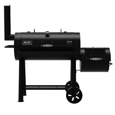 Dyna Glo Charcoal Barrel and Offset Smoker - DGSS962CBO - Black