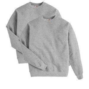 Hanes EcoSmart Men's Fleece Sweatshirt, Value 2-Pack (Big & Tall Sizes Available) - 1 of 4