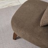 Sapphtopaz Modern Accent Chair with Pillow Thick Upholstered Comfy Reading Chair with Wood Legs Unique Accent Chairs for Living Room, Bedroom - 2 of 4