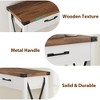 Console Table with 2 Drawers, Farmhouse Entryway Table with Storage Shelf, Accent Wood Sofa Table for Living Room, Hallway, Foyer - 4 of 4