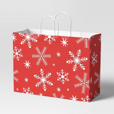 Silver with White Christmas Snowflakes Holiday Christmas Gift Premium  Wrapping Paper 15ft