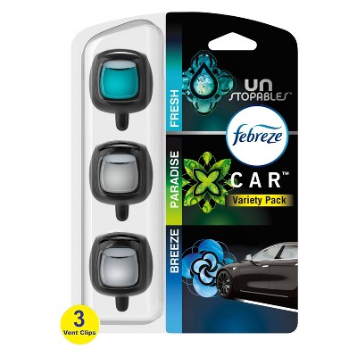 Febreze Unstopables Car Odor-fighting Car Freshener - Fresh Scent - 2ct ...