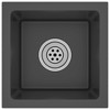 vidaXL Handmade Kitchen Sink Black Stainless Steel - 2 of 4