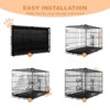 Aukfa 42" Medium Dog Crate with Divider, Leak-Proof Tray & Dual Doors – Foldable Metal Wire Cage for Indoor, Outdoor, Travel - 4 of 4