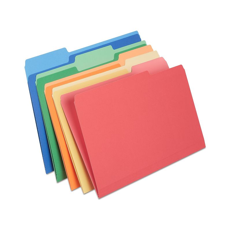 Staples Heavyweight Colored File Folders 3 Tab Legal 50/Box 810352, 1 of 5