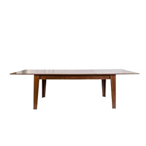 Vynxaria Walnut Dining Tables - 106.3" Large Extendable Kitchen Table for Versatile Dining - 1 of 4