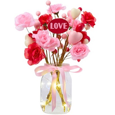 The Lakeside Collection Valentine Lighted Fairy Vase