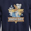 Boys' - Disney - Donald Bit Of A Show Off Graphic Long Sleeve Fleece Sweatshirt - 2 of 4